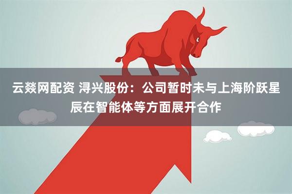 云燚网配资 浔兴股份：公司暂时未与上海阶跃星辰在智能体等方面展开合作